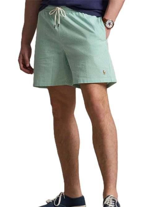 POLO RALPH LAURENPantaloncini da bagno traveler-mid-trunk green Polo Ralph Lauren | 710-957784-502KEYWESTGREEN STRIPE